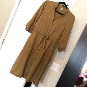 Olive midi dress